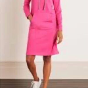 Boden Oriel pink  hooded sweatshirt dress size 8R